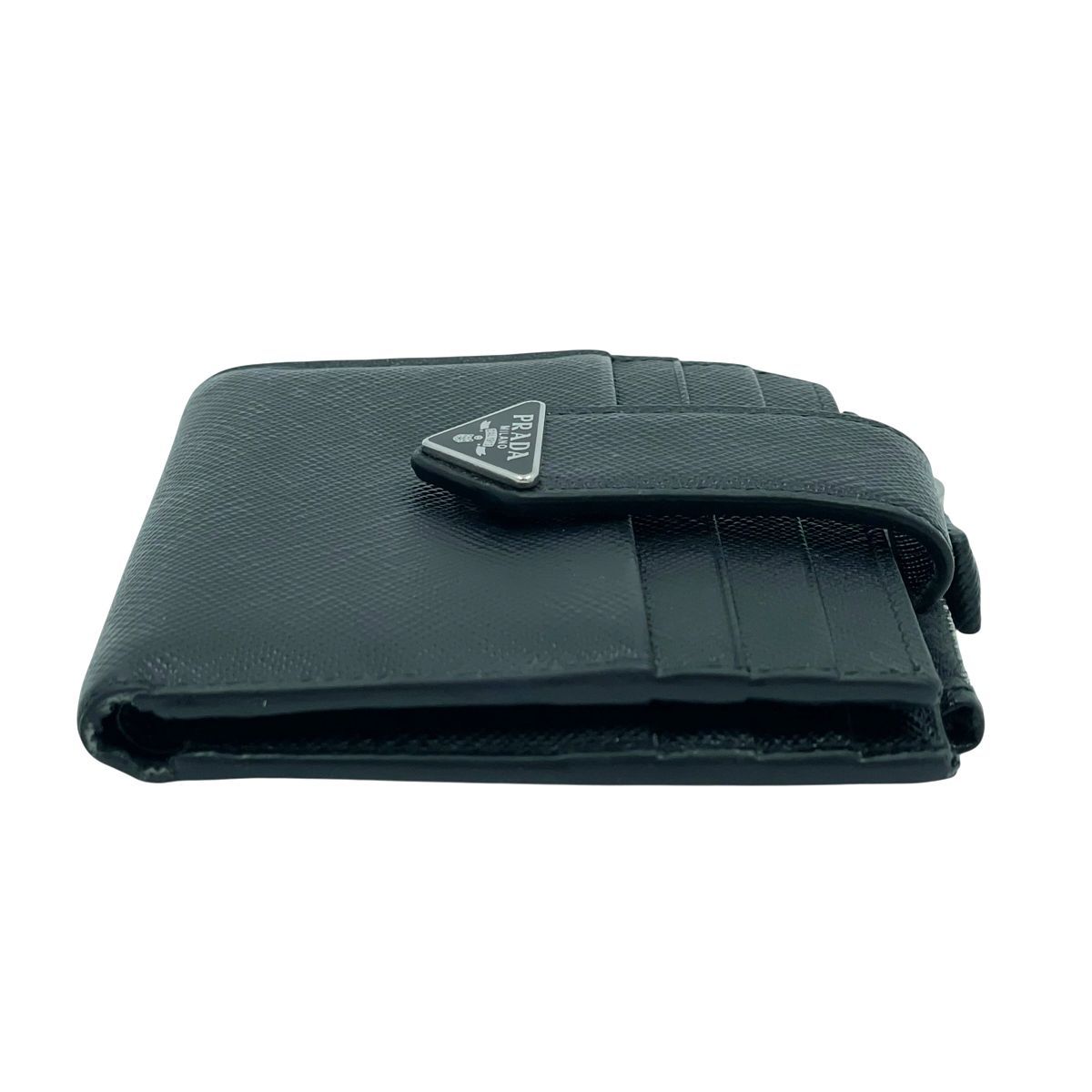 中古】 PRADA プラダ サフィアーノタブ カードケース
