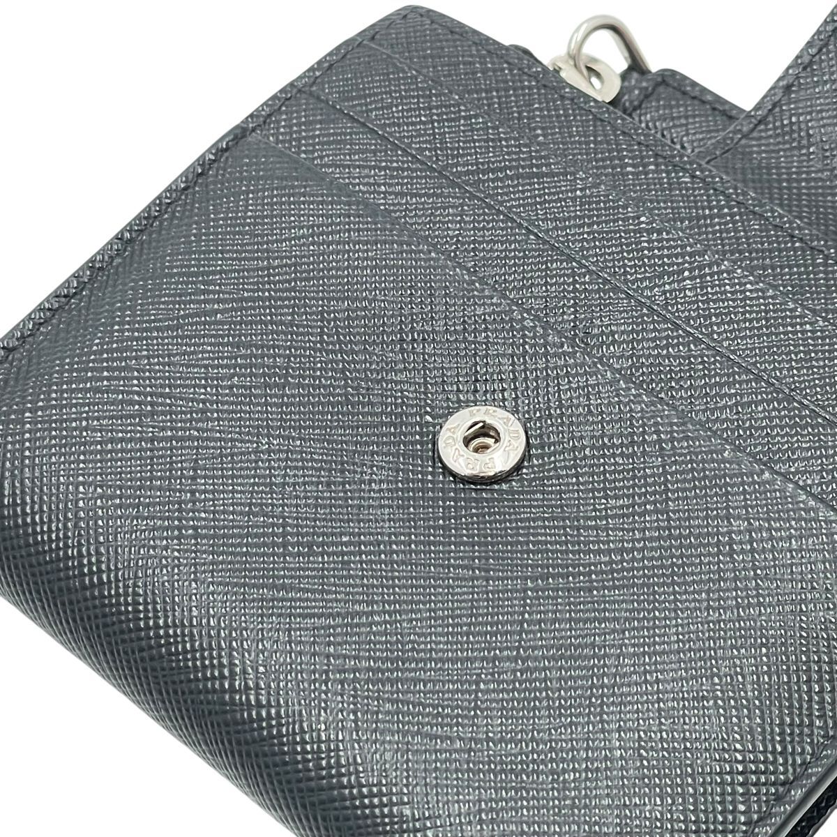 【中古】 PRADA プラダ サフィアーノタブ カードケース 2MC066_2DYG_F0002 トライアングルロゴ 二つ折り財布 メンズ レディース 26008248 AO 中古】 PRADA プラダ サフィアーノタブ カードケース