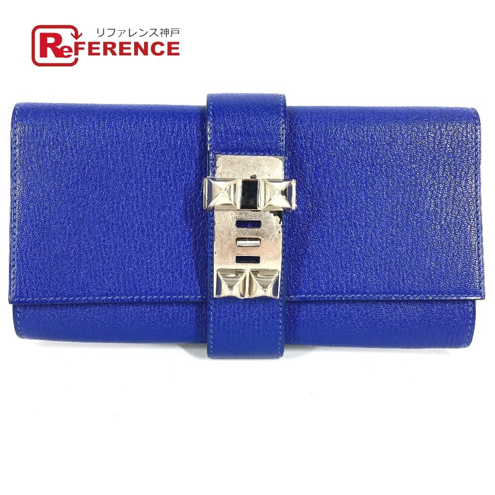 HERMES エルメス クラッチバッグ ポシェットメドール ロゴ レザー