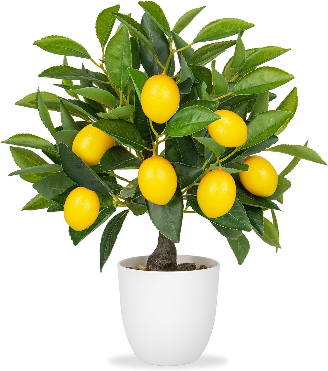 【在庫処分】フェイク フルーツ 観葉植物 造花 インテリア 人工 お手入れやすい 水やり不要 ツリー 害虫駆除不要 室内 レモン 家庭 オフィス インテリアグリーン おしゃれ お祝い フェイクグリーン ギフト (白い鉢)