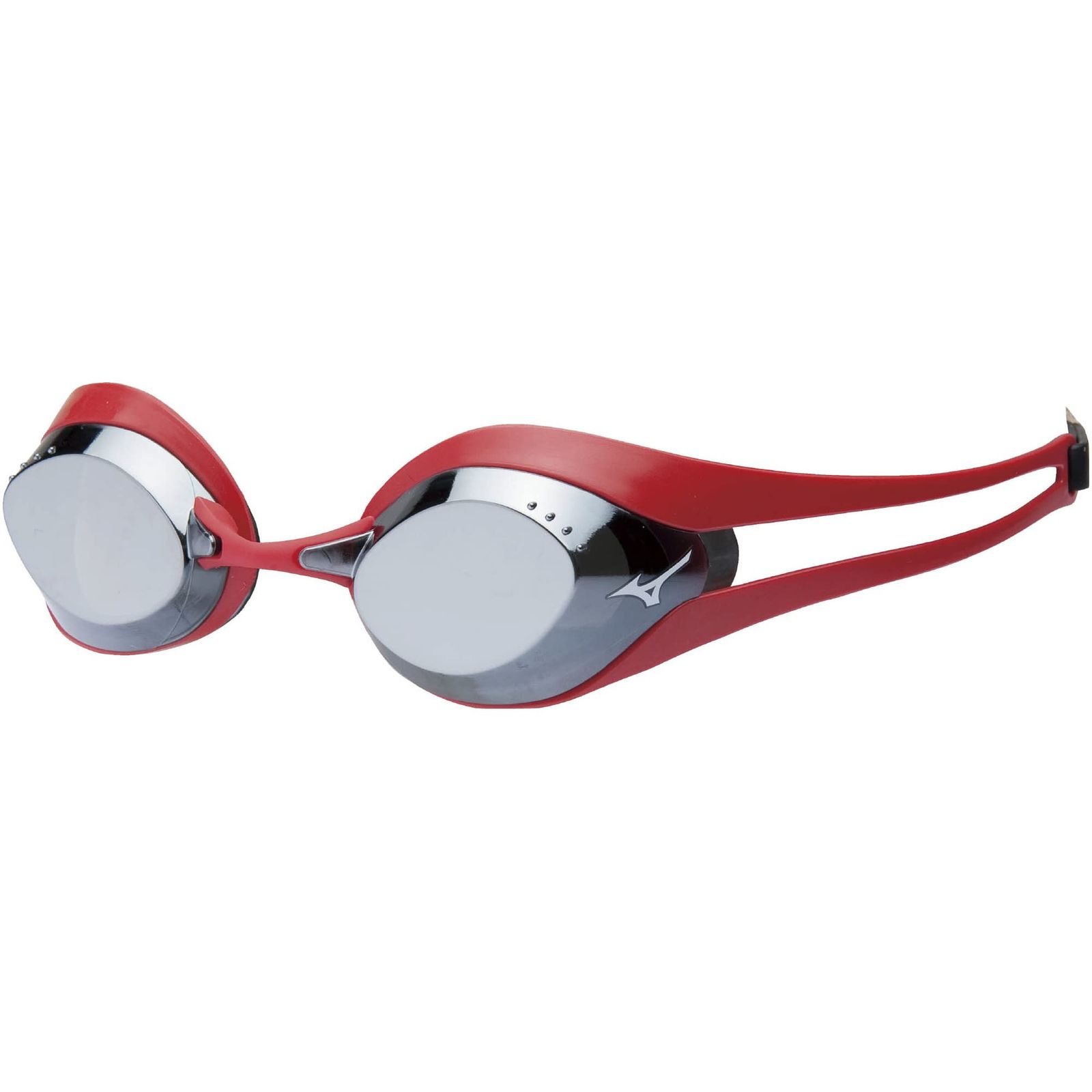 新品 MIZUNO(ミズノ) スイムゴーグル GX SONIC EYE ( ノンクッション / ミラー ) N3JE600162 レッド×ライトスモーク×シルバーミラー