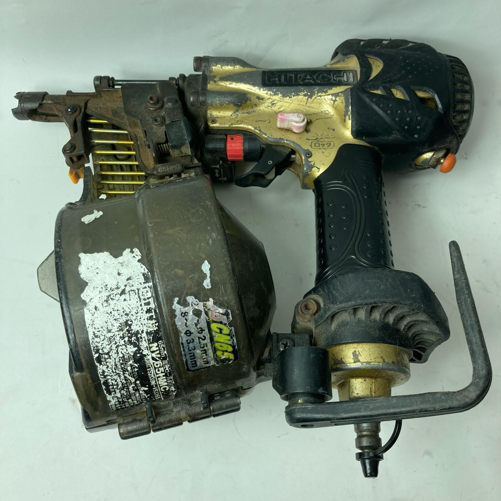 HITACHI 日立 ロール釘打機 NV65HMC カーキ 本体のみ 高圧 - メルカリ