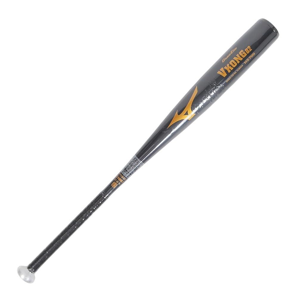 新品 MIZUNO 中学硬式用金属製 Vコング02 ブラック 83