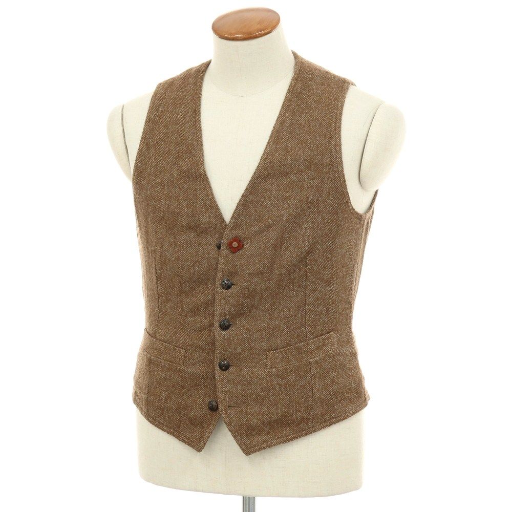 中古】ラルディーニ LARDINI ウールリネンナイロンカシミヤ 