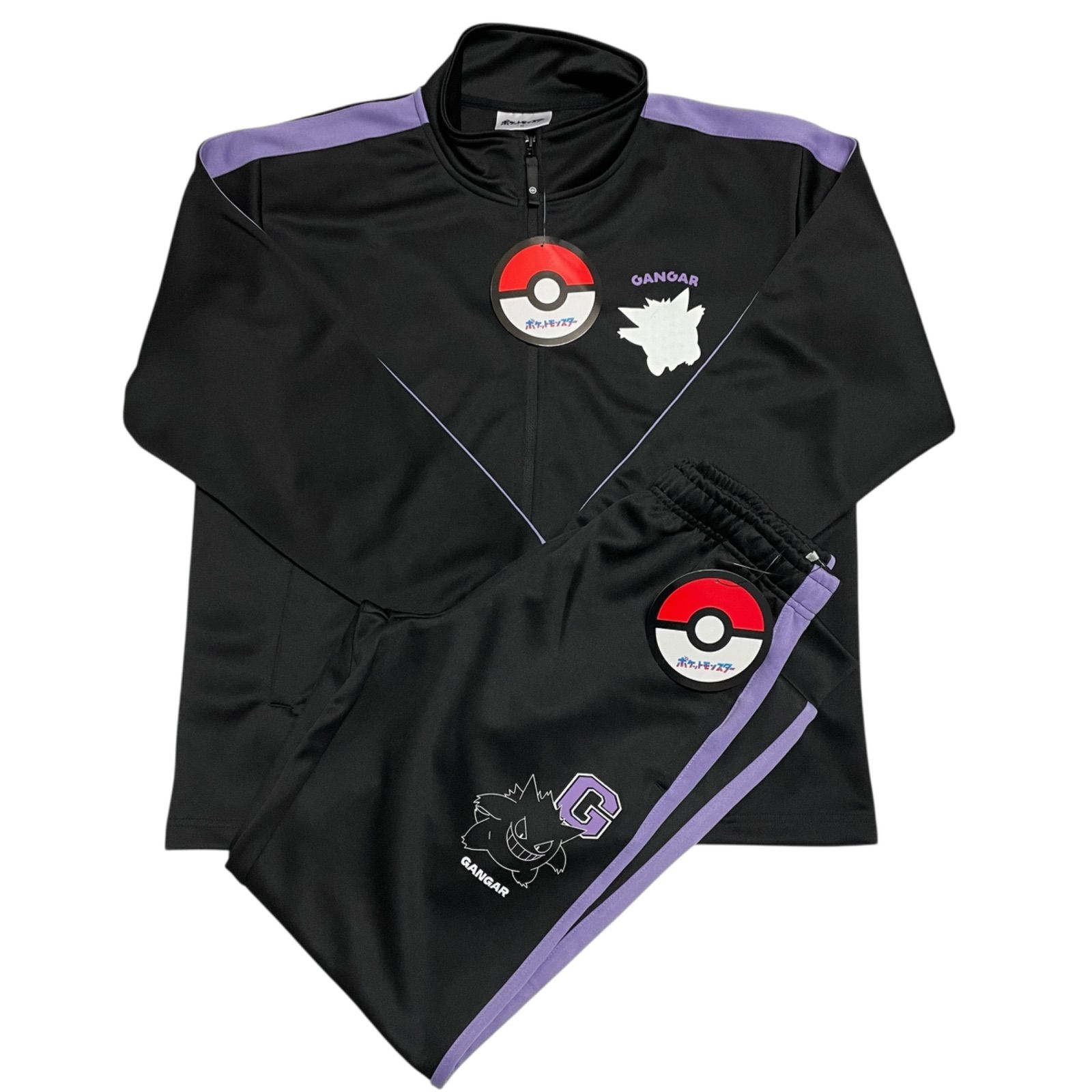 グラニフ　ポケモン　上下セット　トラックジャケット　パンツ 新品】ゲンガー ジャージ セットアップ Lサイズ ポケモン 上下セット