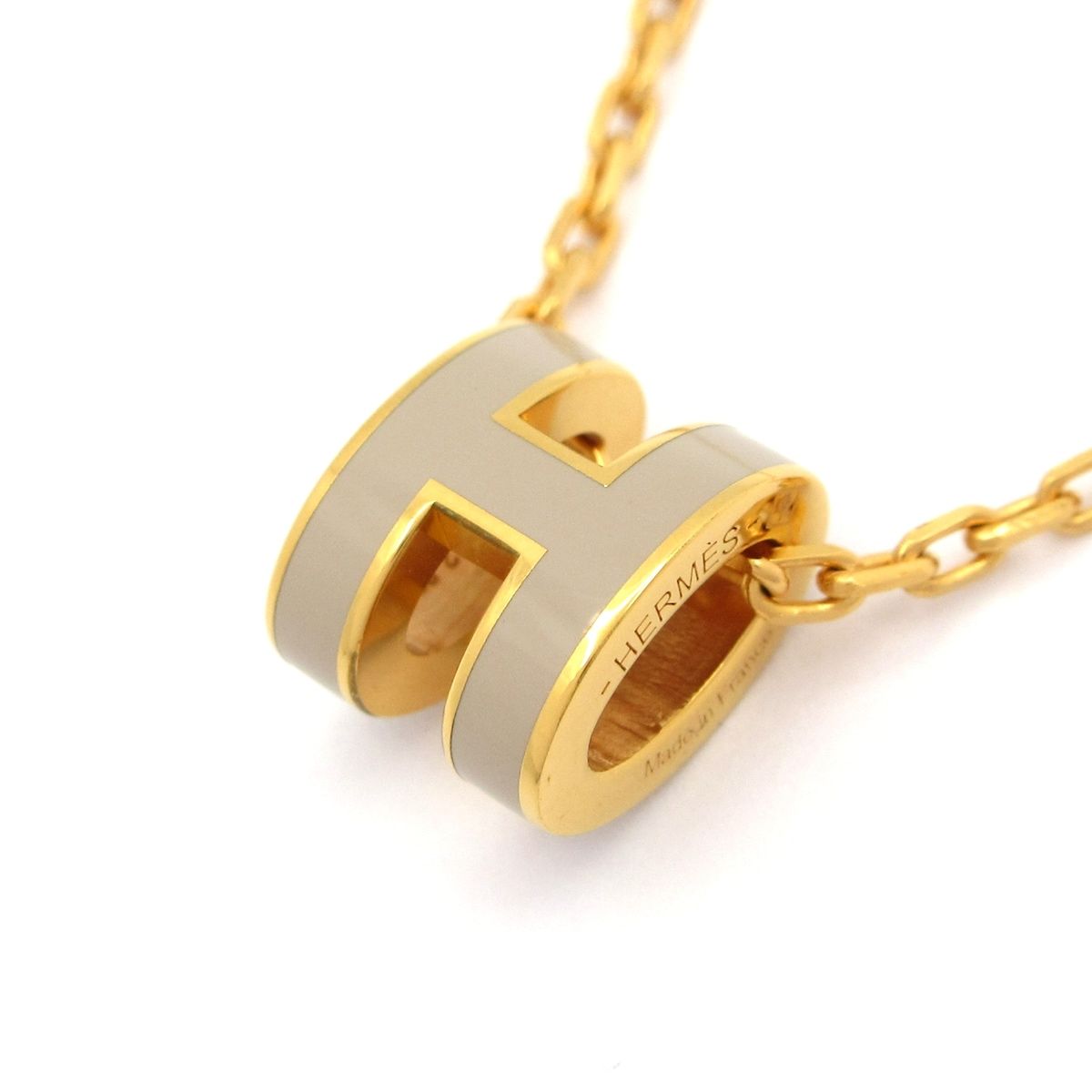 HERMES(エルメス) ネックレス美品 ミニポップアッシュ ピンクゴールド 