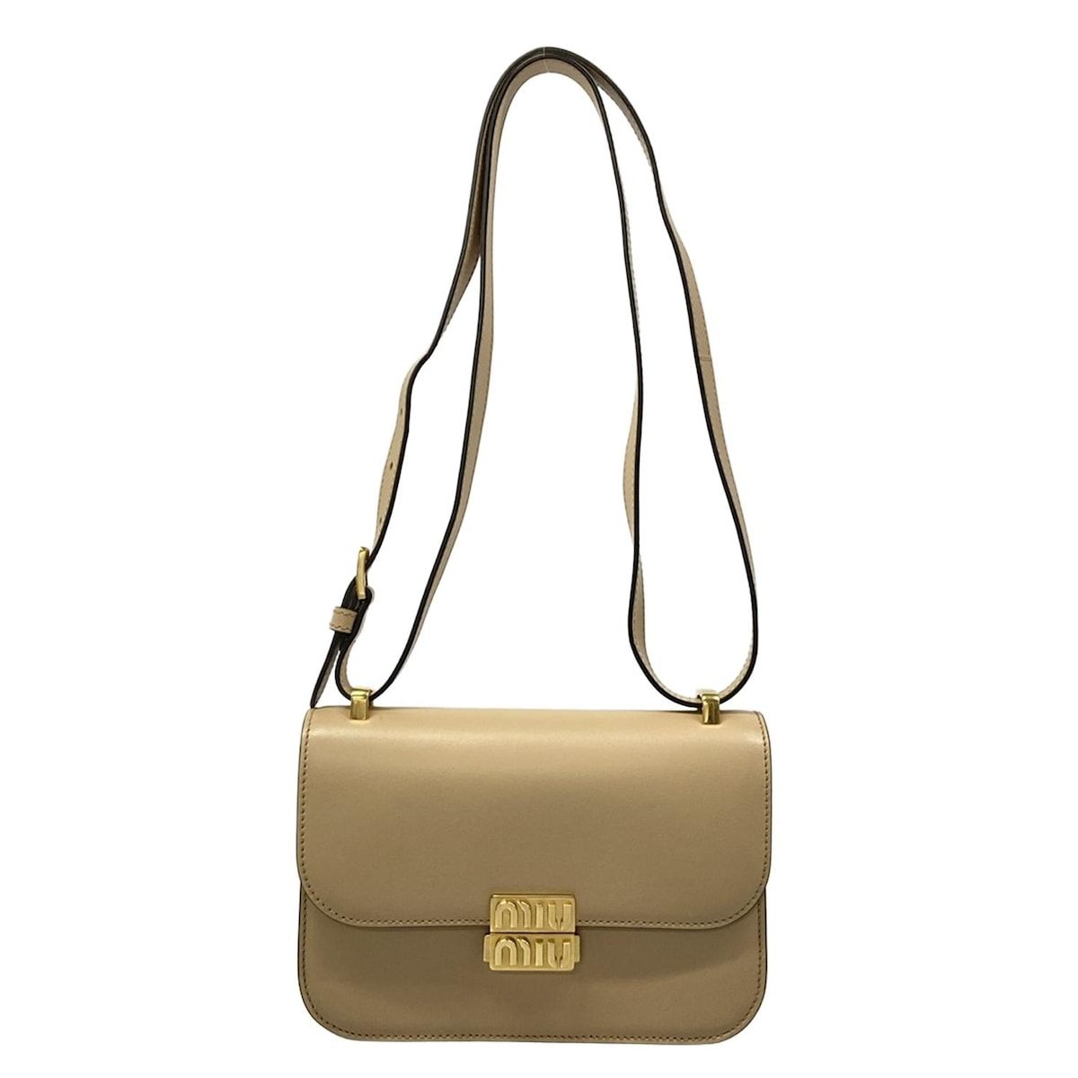 miumiu(ミュウミュウ) ショルダーバッグ美品 - 5BD254 ベージュ