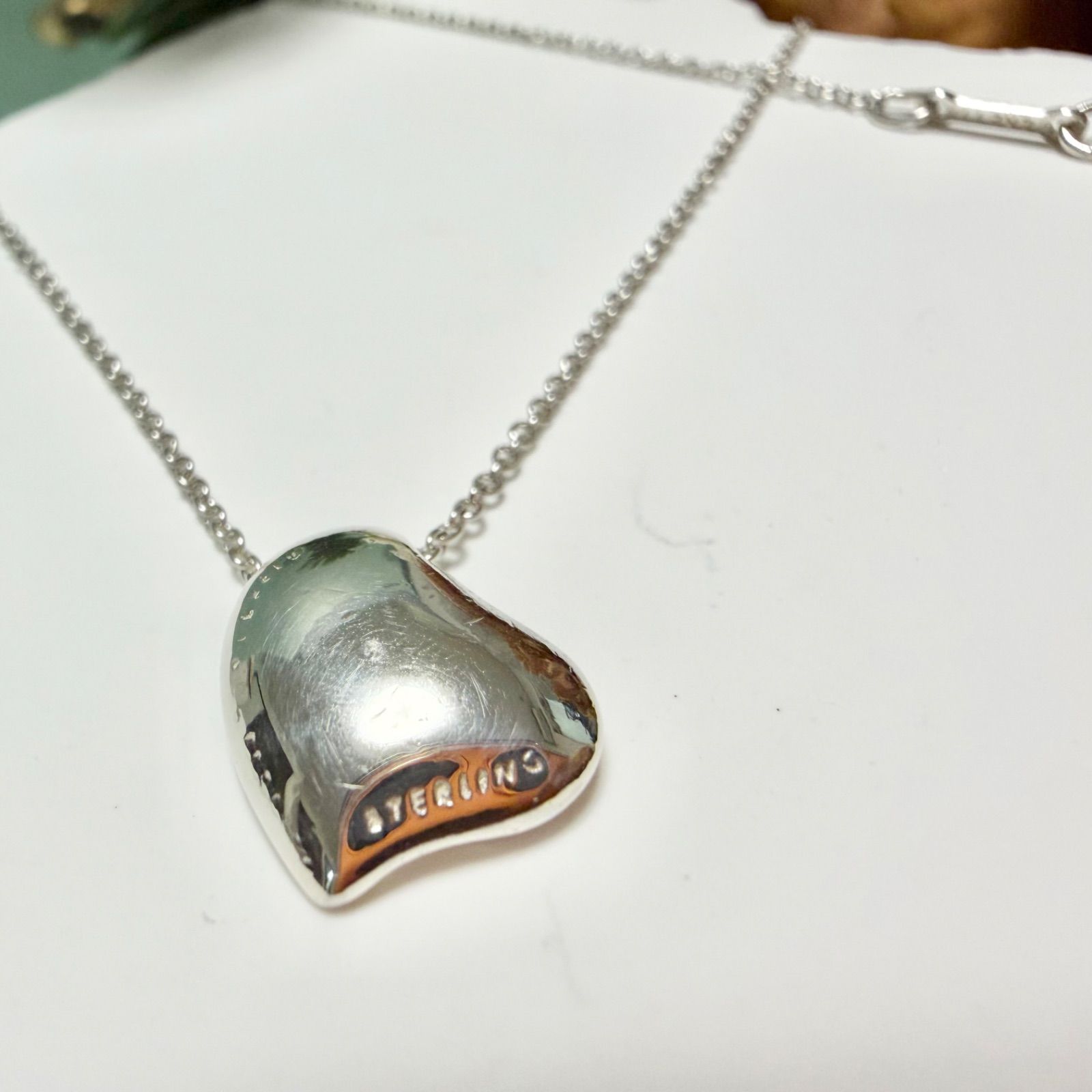新品仕上済 Tiffany&Co. ティファニー フルハート シルバー ネックレス 