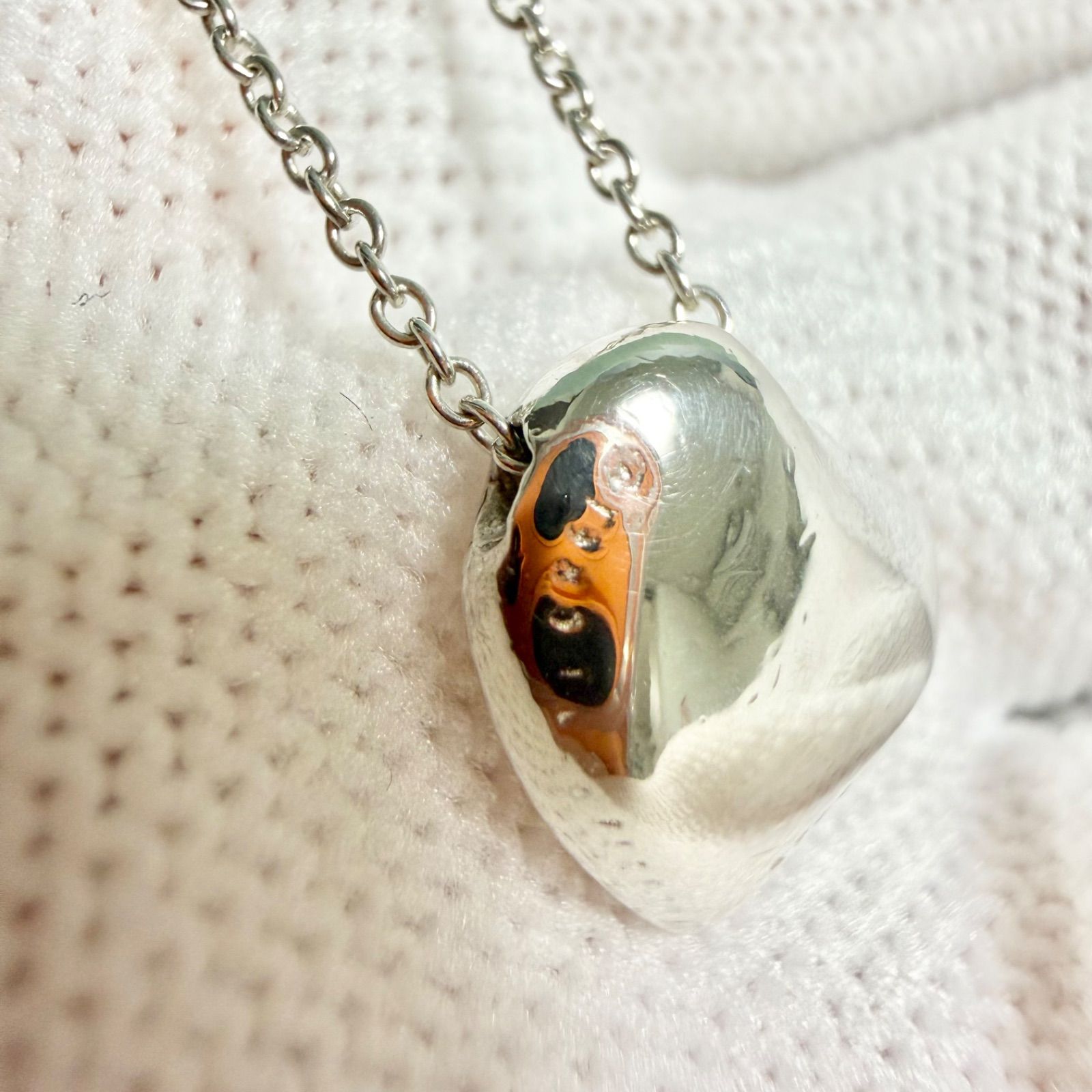 新品仕上済 Tiffany&Co. ティファニー フルハート シルバー ネックレス 