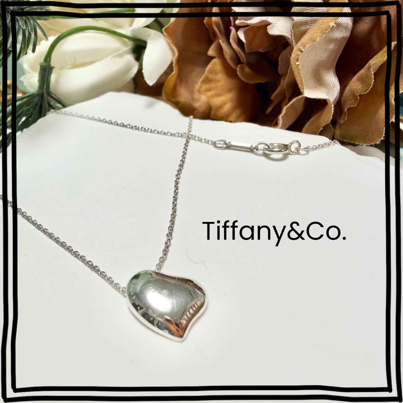 新品仕上済 Tiffany&Co. ティファニー フルハート シルバー ネックレス 