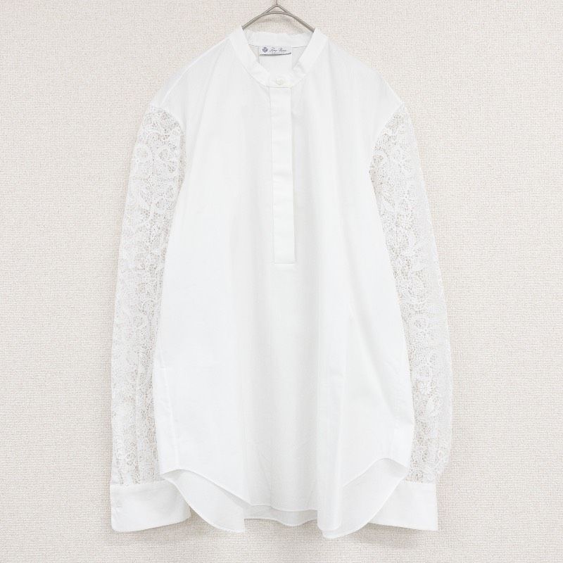 Loro Piana ロロピアーナ ブラウス シャツ プルオーバー レース 切替