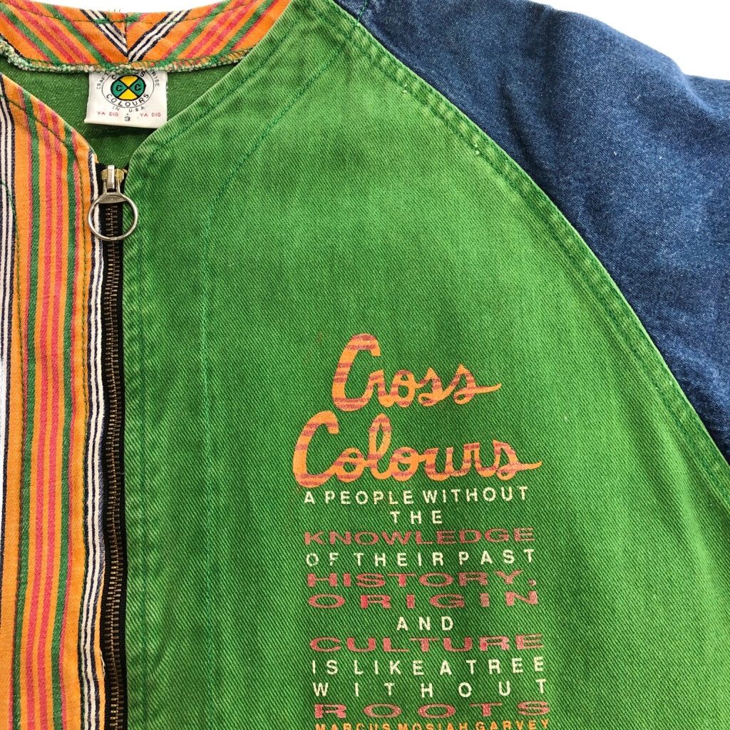新作，SALE 90年代 USA製 CROSS COLOURS クロスカラーズ フルジップ 