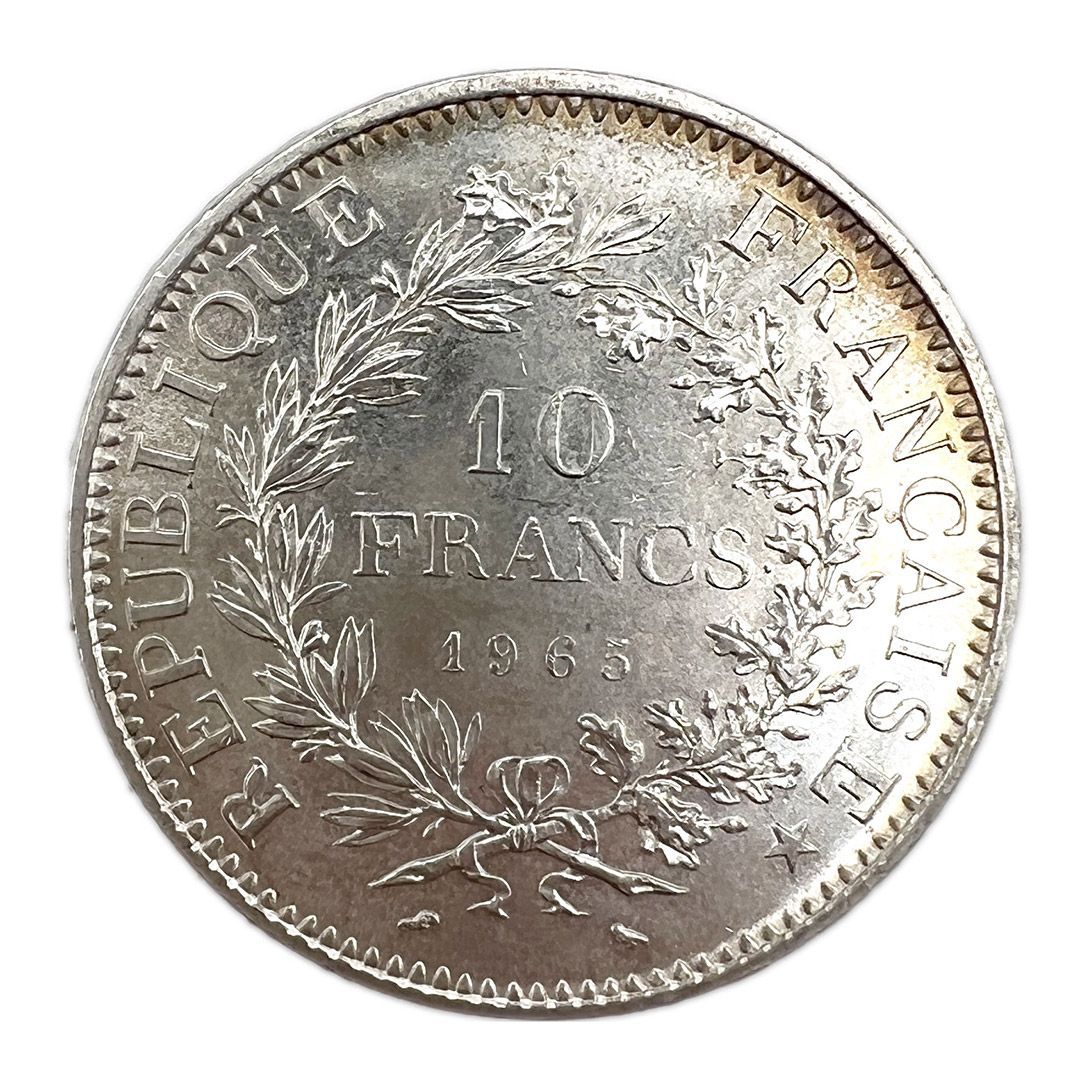 フランス 旧通貨 10フラン 銀貨 1965年 ヘラクレス 【公式通販】
