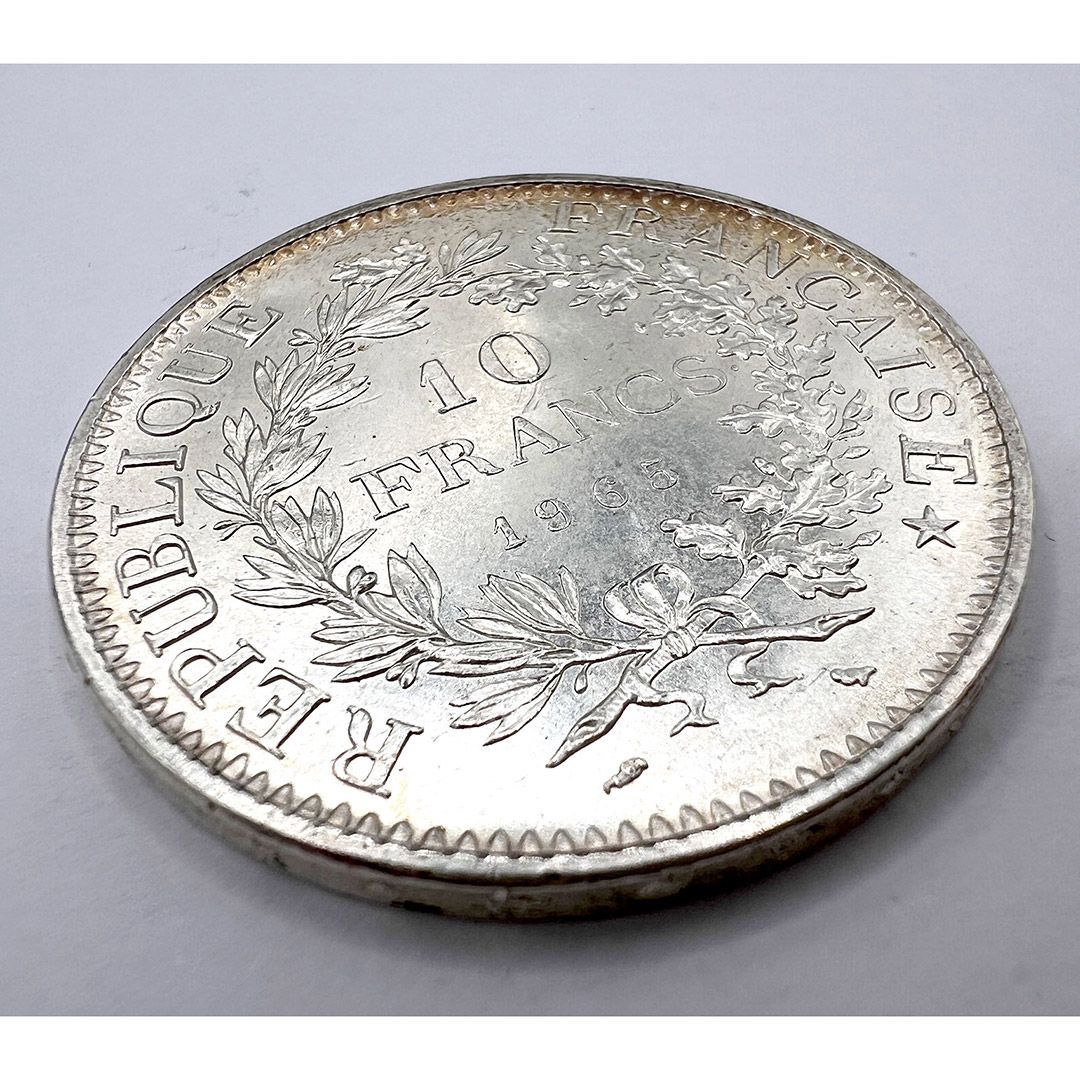 フランス 旧通貨 10フラン 銀貨 1965年 ヘラクレス - メルカリ