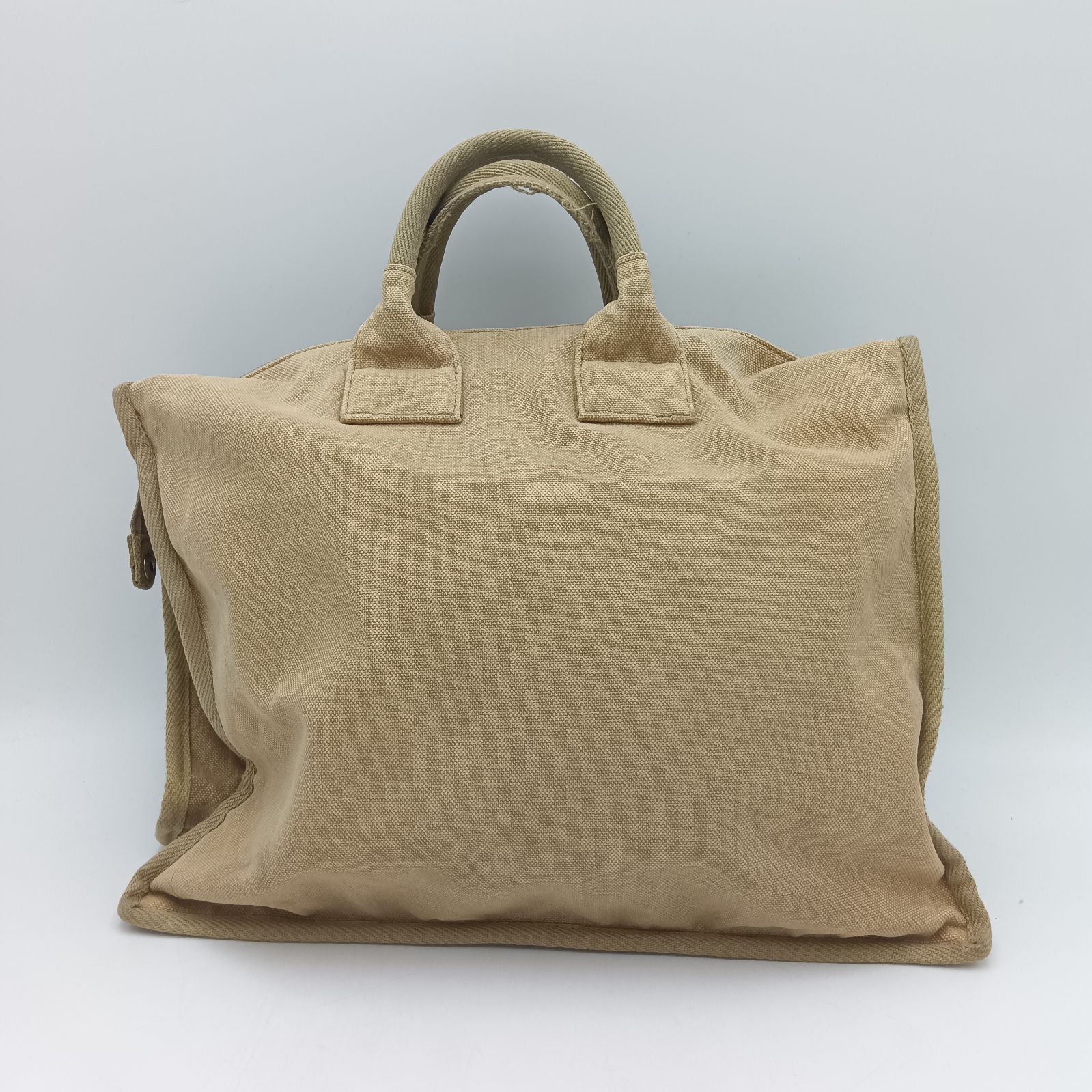 ISSEY MIYAKE イッセイミヤケ トートバッグ ベージュ コットン 