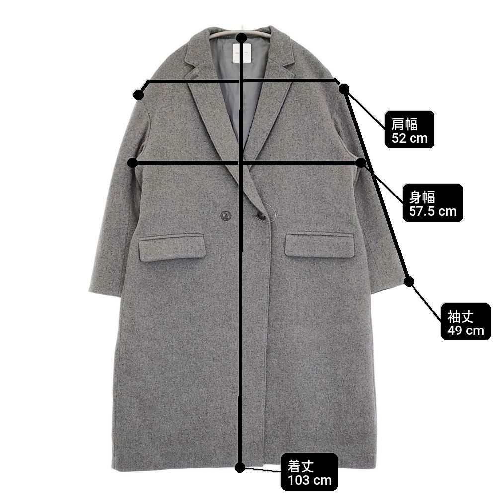 美品「冬のお出かけも私らしく」3WAYアレンジ襟のかろやかチェスターコート KURASHI&Trips 「冬のお出かけも私らしく」 3WAYアレンジ襟のかろやか