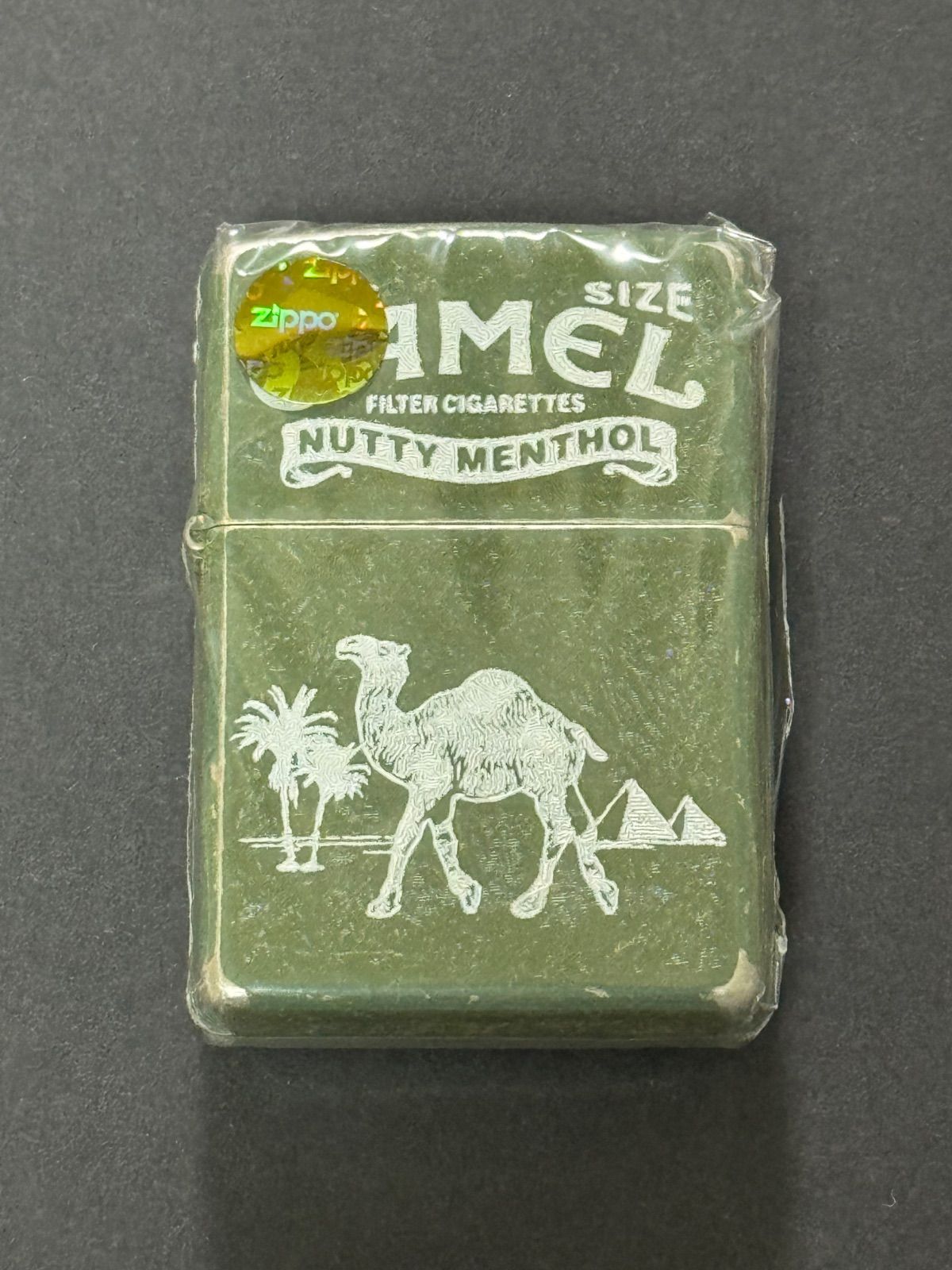 zippo CAMEL NUTTY MENTHOL 1st Anniversary 限定品 特殊加工品 zippo CAMEL NUTTY MENTHOL 1st Anniversary 限定品 特殊加工品
