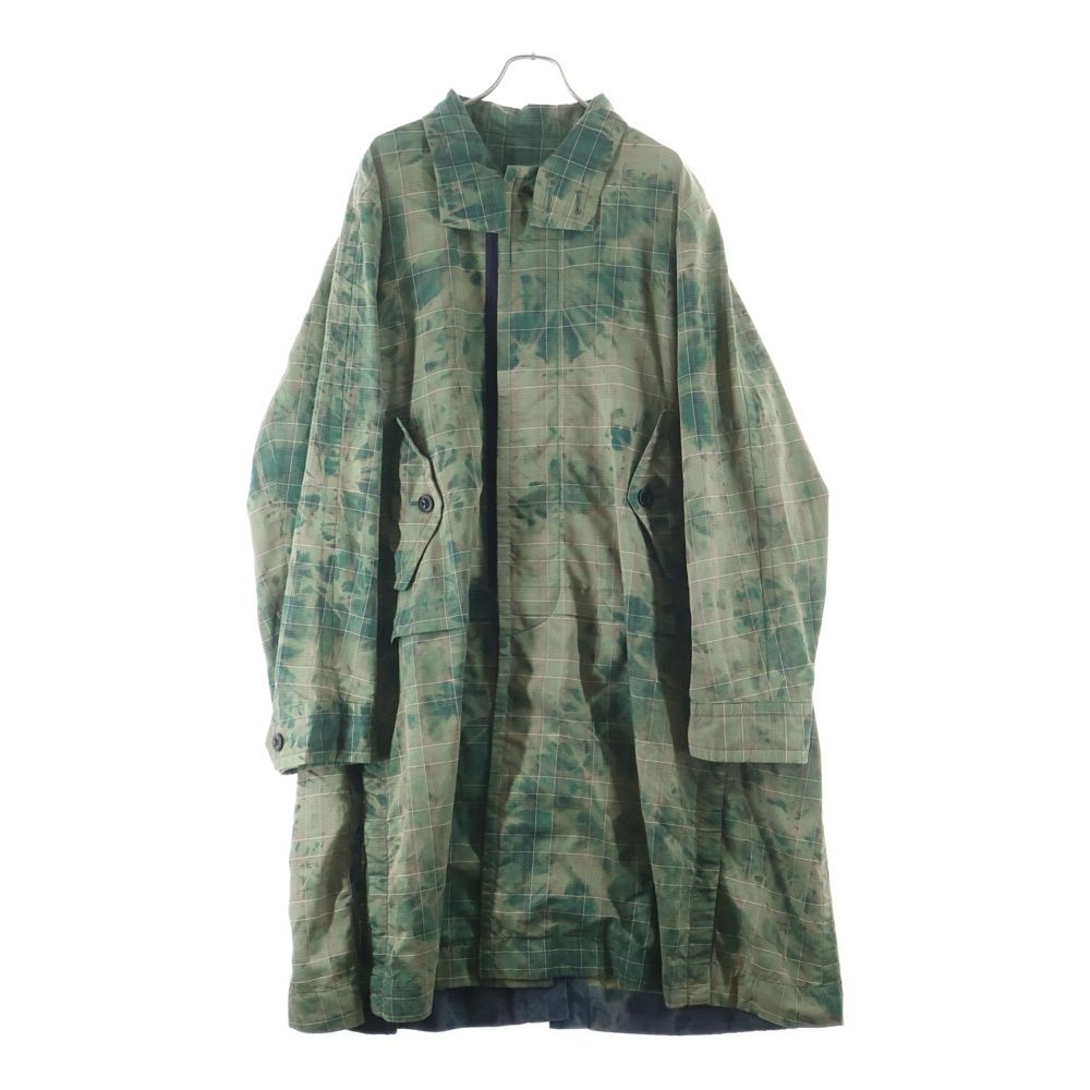 Sacai (サカイ) 22SS Glencheck Coat グレンチェックコート グリーン