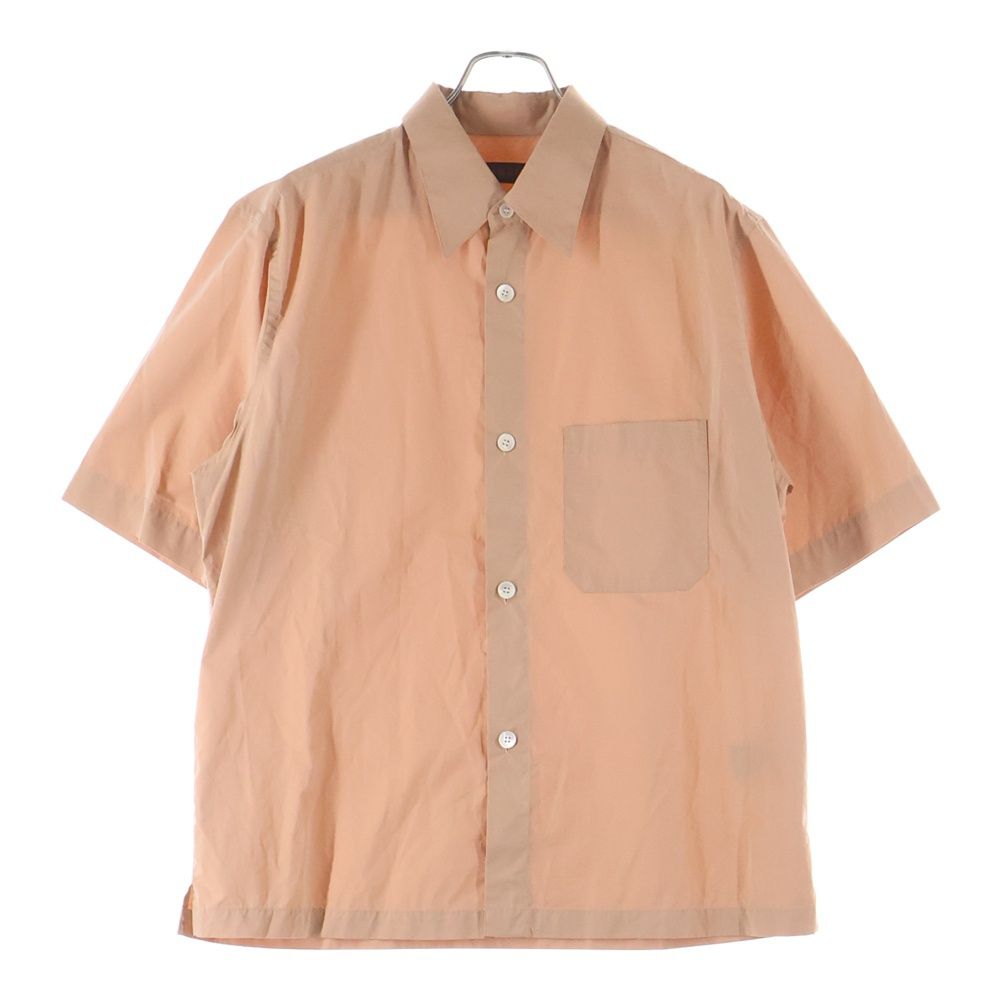 メンズ CABaN (キャバン) コットン シャンブレー ハーフスリーブシャツ 