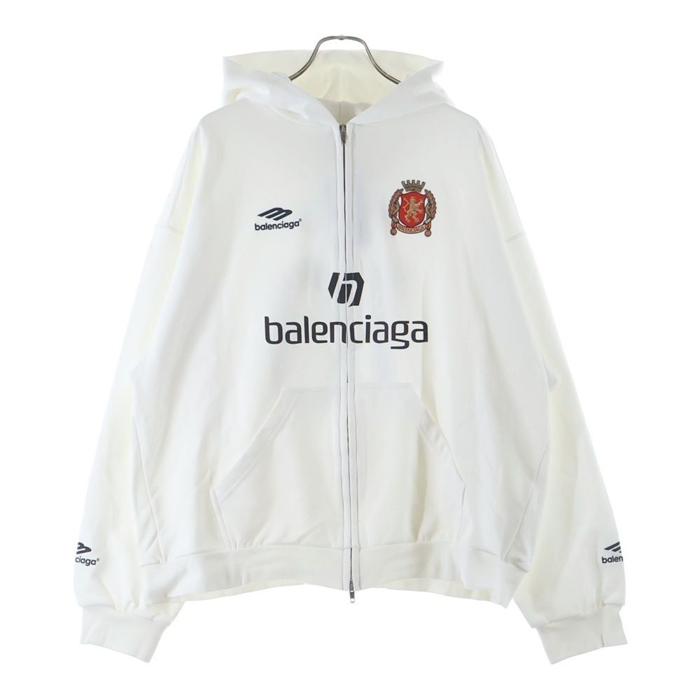 BALENCIAGA (バレンシアガ) 24SS Soccer Paris Zip-Hoodie サッカー 