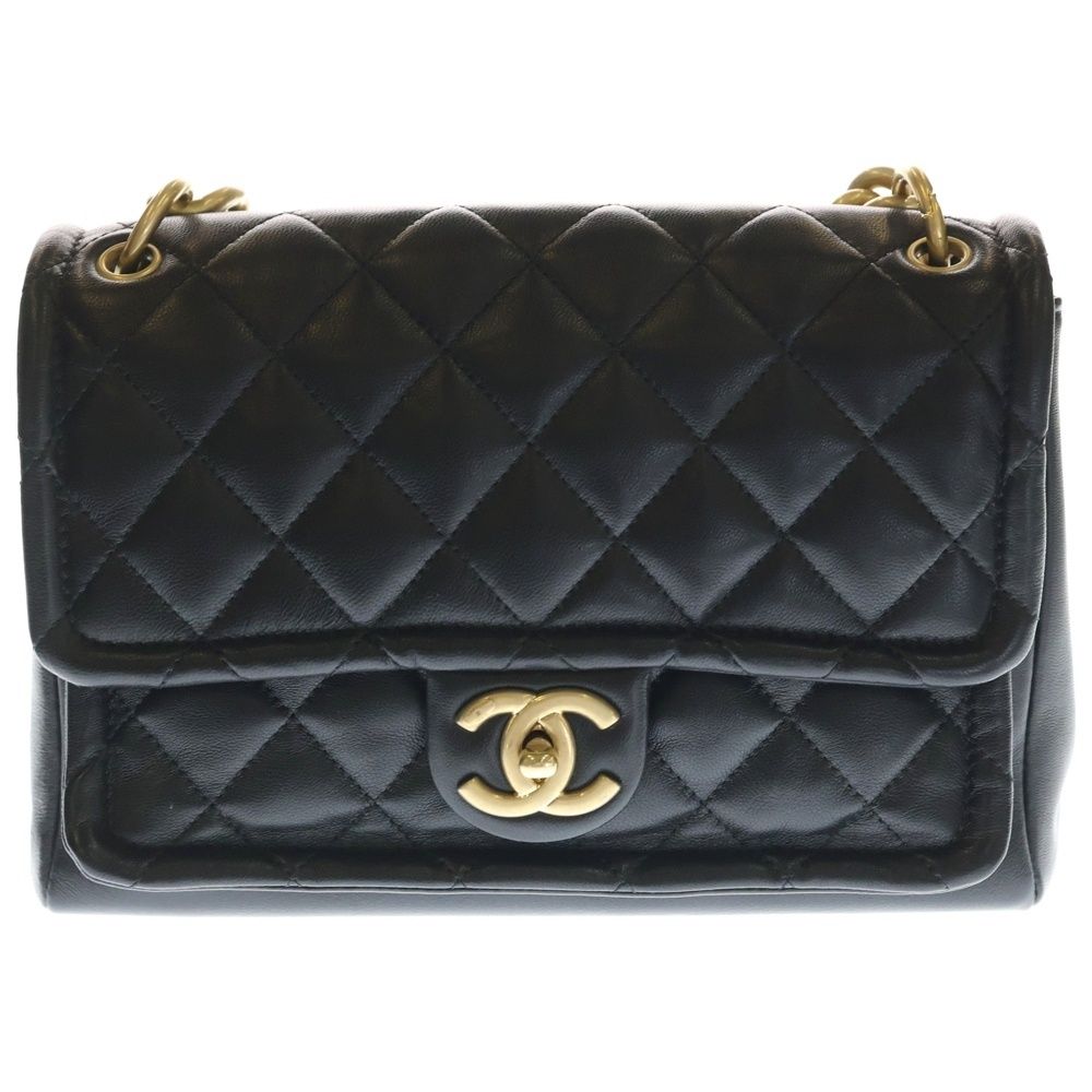 CHANEL (シャネル) マトラッセ ココマーク ラムスキン 2WAY レザー 