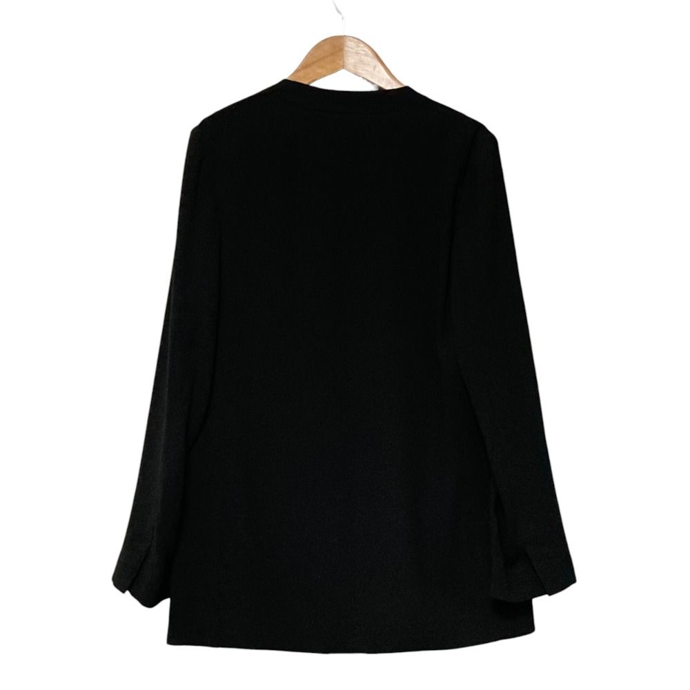 Theory セオリーPowder Crepe CL Collarless JK 美品 23SS Theory セオリー POWDER CREPE CL COLLARLESS JK ノーカラー