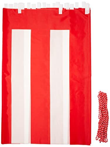 新品 イタミアート 紅白幕 高さ120cm×長さ1260cm (7間) テトロンポンジ 紅白ひも付 KH004-07IN 7,903円