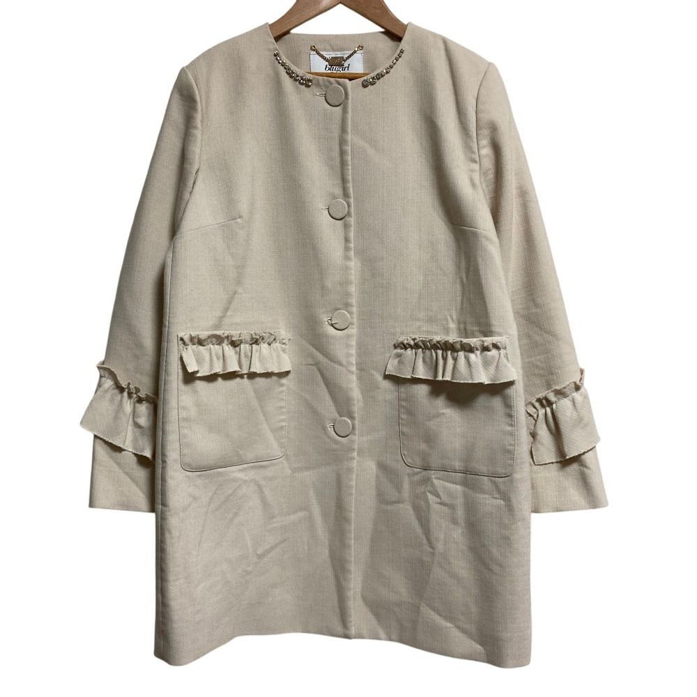美品 BLUGIRL BLUMARINE ブルーガールブルマリン ビジューカラー 