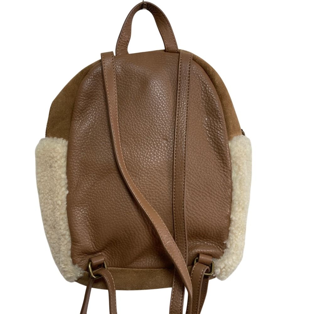 美品 UGG アグ ムートンミニリュック ブラウン ベージュ レディース 
