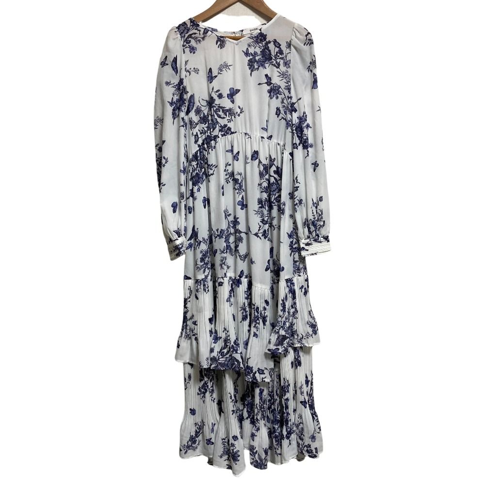 美品 23AW SNIDEL スナイデル フラワープリント 長袖 ロングワンピース 