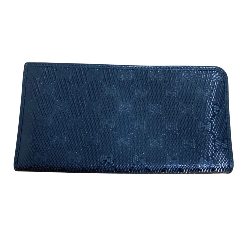 小物 美品 GUCCI グッチ インプリメ GG柄 L字ファスナー ロング 