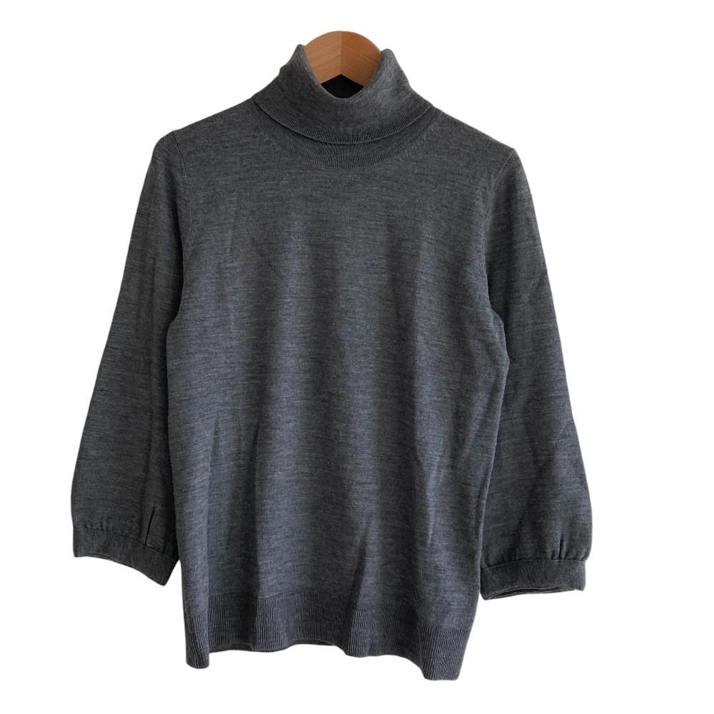 良品 BURBERRY バーバリー ウール ハイネック ニット セーター 1 