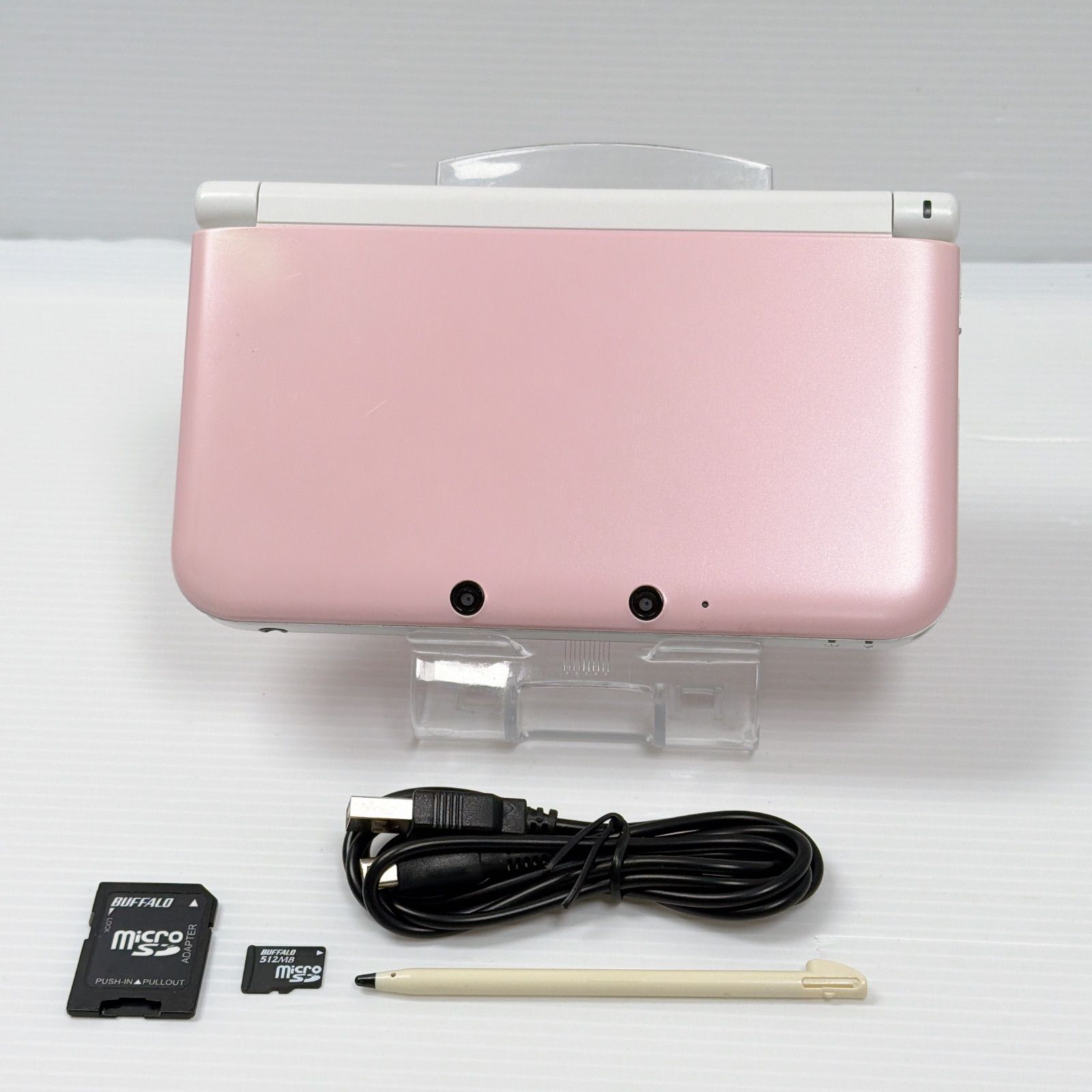 訳あり品ニンテンドー3DSLL ピンクホワイト遊べるセット動作確認済み 