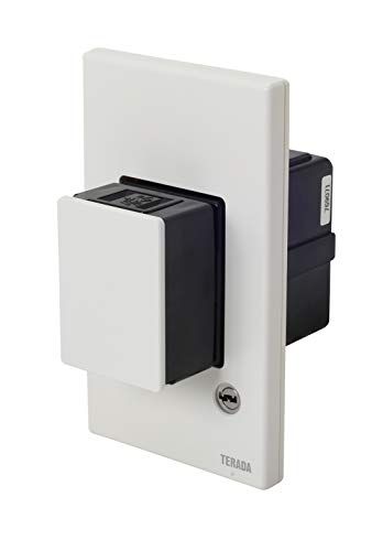新品 TERADA 壁用プッシュコンセント ホワイト 接地無し/カギ付き UCW101W