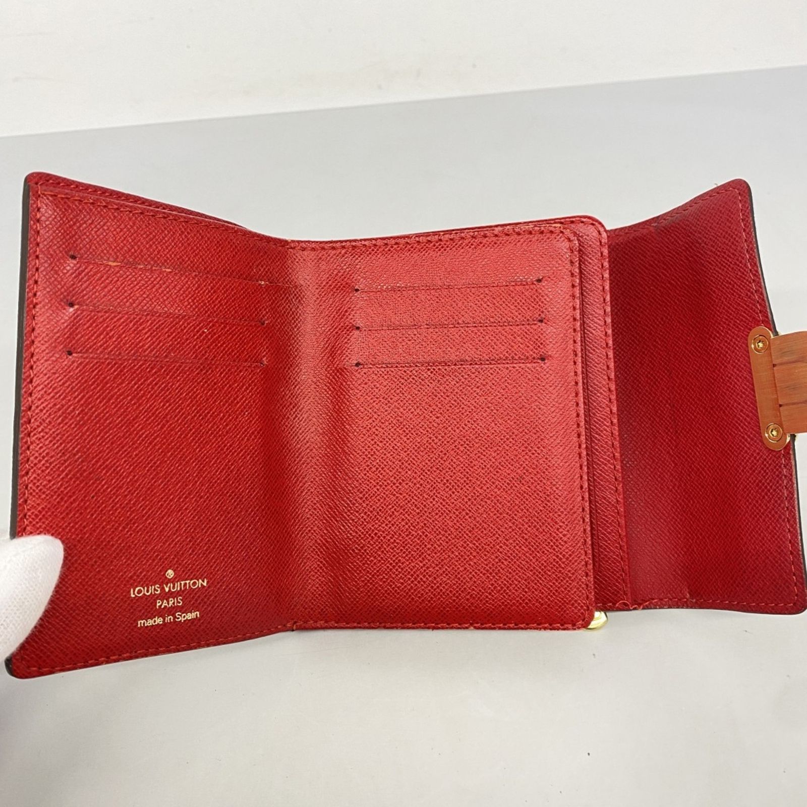 LOUIS VUITTON 3つ折財布 赤 N60005 LOUIS VUITTON - LOUIS VUITTON