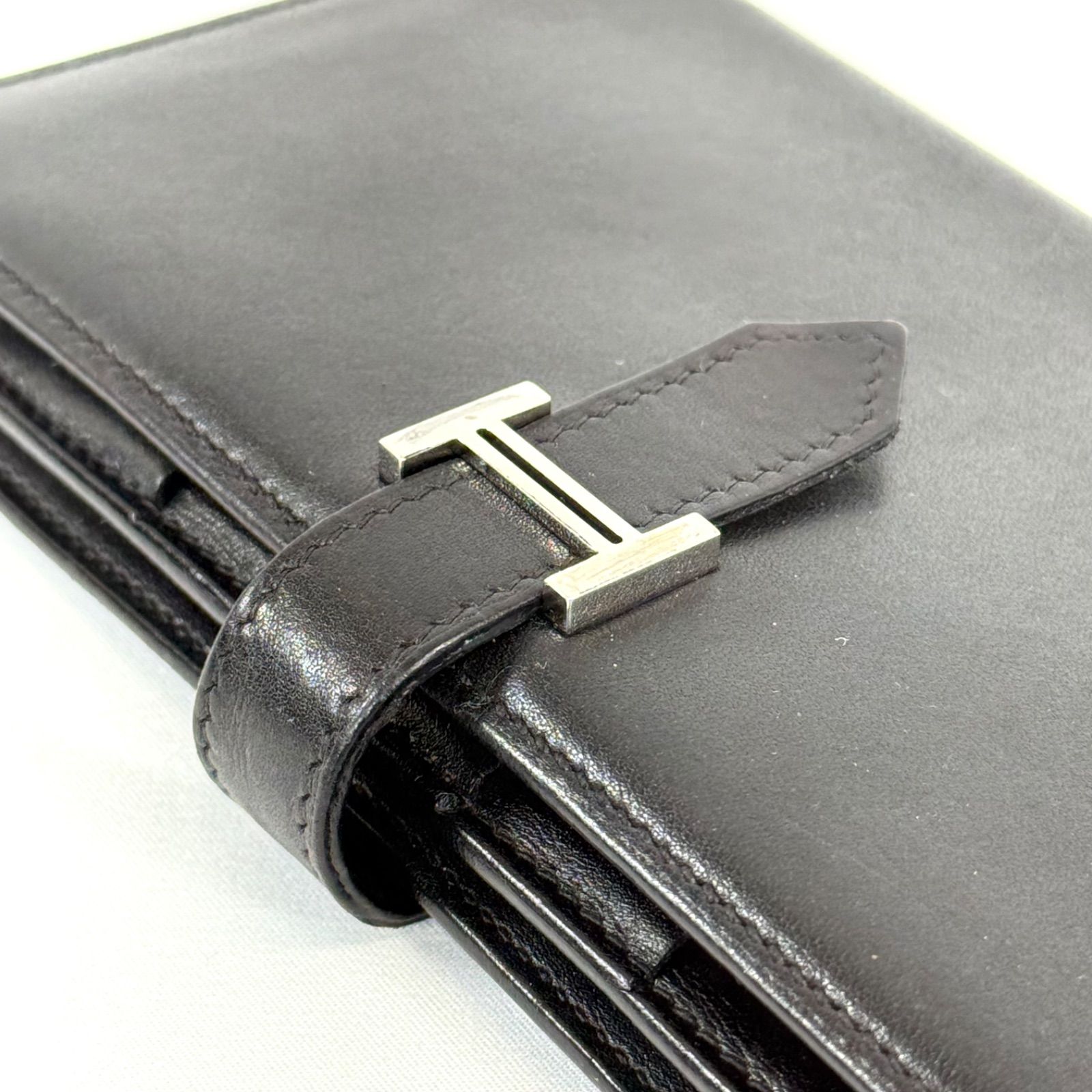 人気・美品】HERMES エルメス ボックスカーフ ベアンスフレ 長財布 
