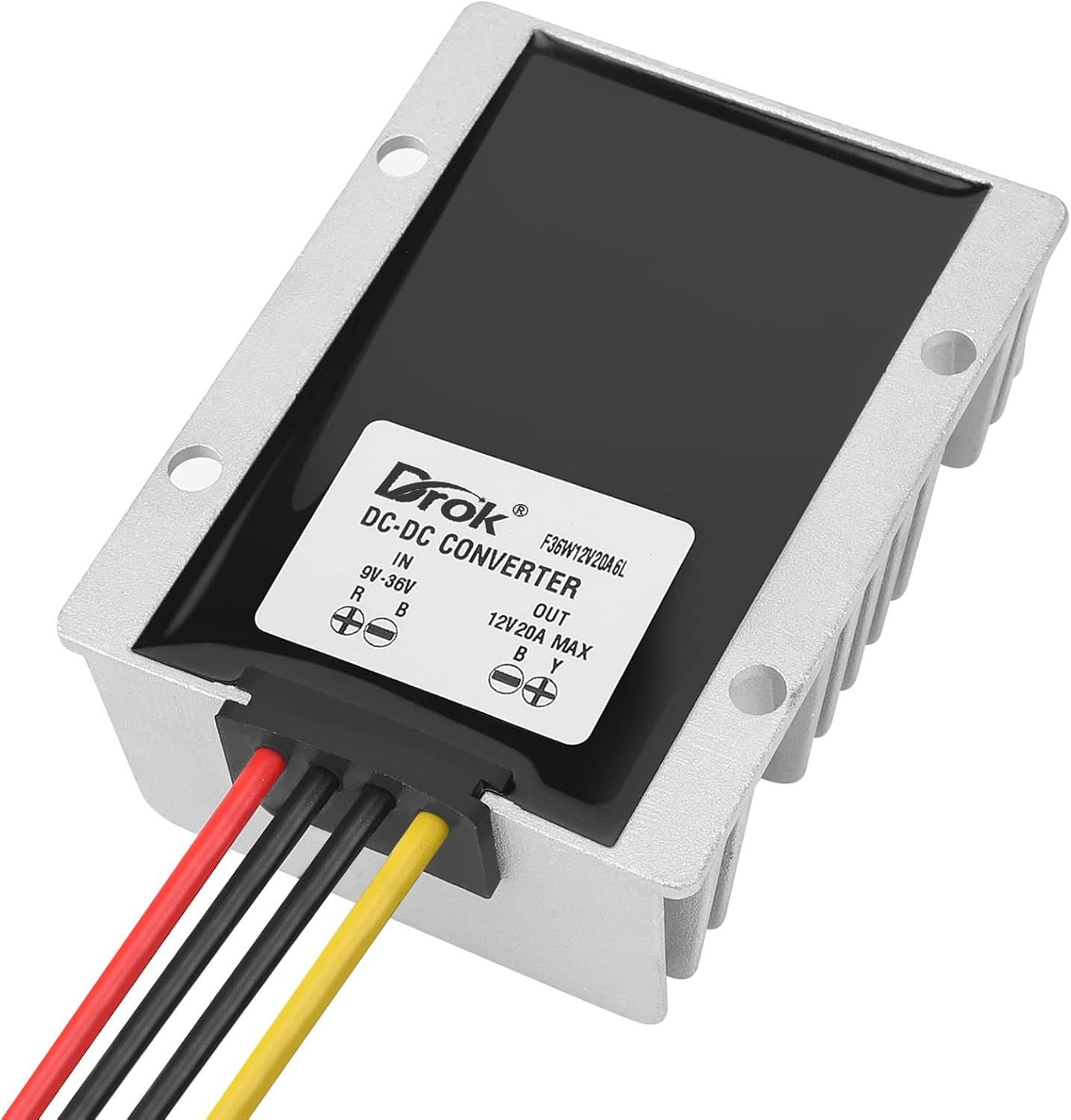 ブースト降圧コンバーター 12V 20A アルミニウムシェル 288L1385 ブースト降圧コンバーター 12V 20A アルミニウムシェル 288L1385