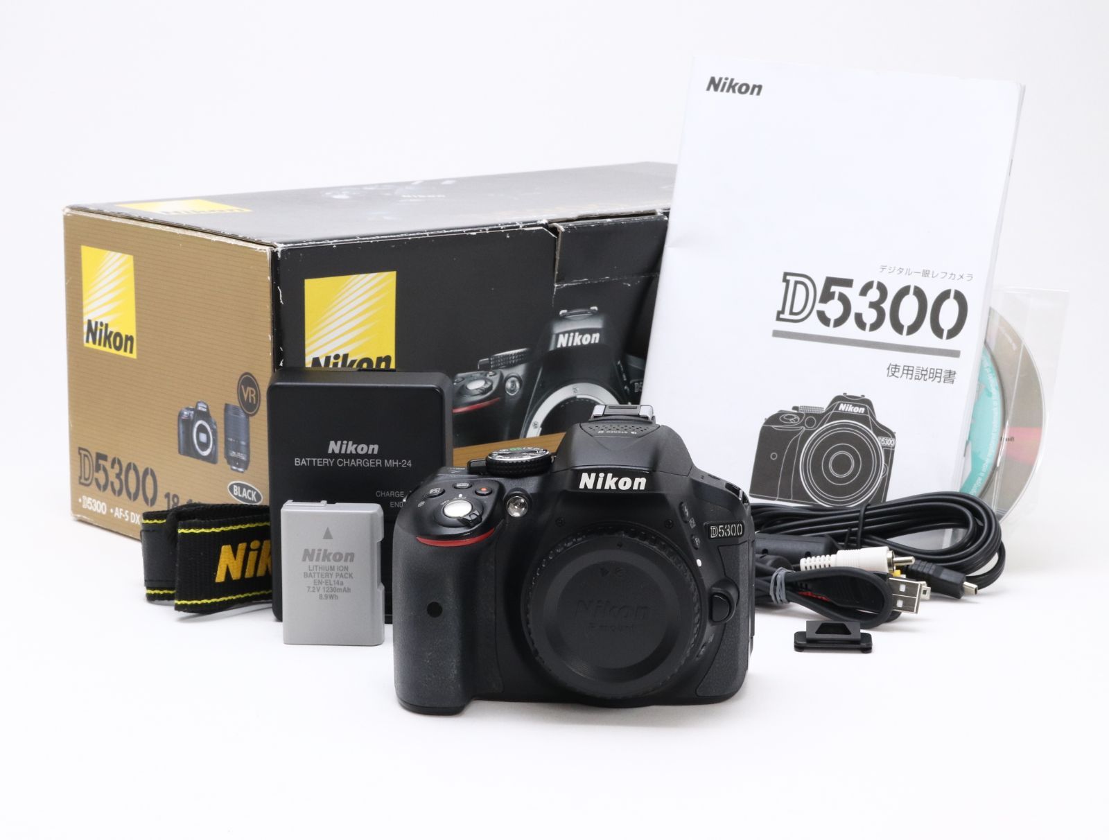 並品 | 動作正常 】 Nikon D5300 ボディ ブラック 【 シャッター数 