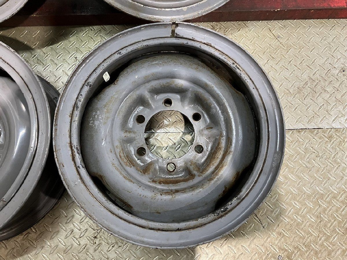 希少】TOYOTA トヨタ ランクル40/ランクル60 純正スチールホイール 15 