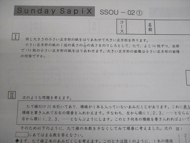 SAPIX サピックス 小6 算数 桜蔭コース SS特訓 Sunday SapiX 全14回