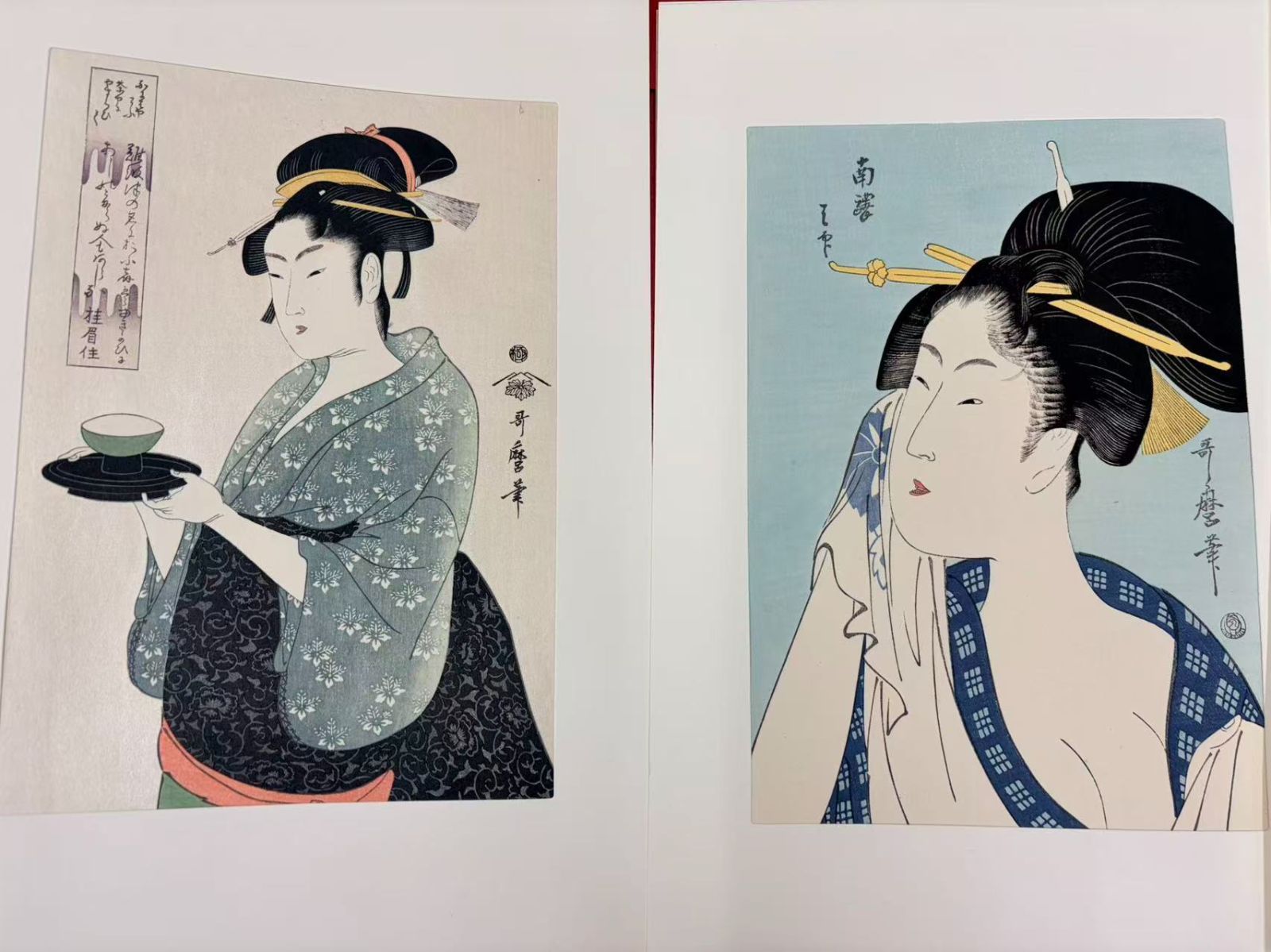 悠々洞出版】喜多川歌麿「歌麿名作撰」手摺木版画 全30作揃 美人画