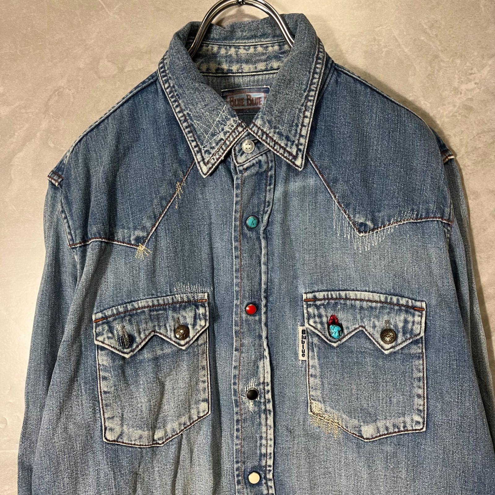 ブルーブルー BLUE BLUE デニム シャツ 3 デニム ウエスタン シャツ 