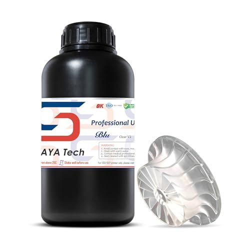 新品 Siraya Tech製 Bluレジン (１kg) 高強度/耐衝撃性 3Dプリンタ用タフレジン （クリア V2）