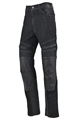新品 デイトナ(Daytona) バイク ライディングパンツ 春夏秋 ストレッチ ジーンズ レザー補強 ヒートガードデニムパンツ DB-011 ブラック Lサイズ 63311