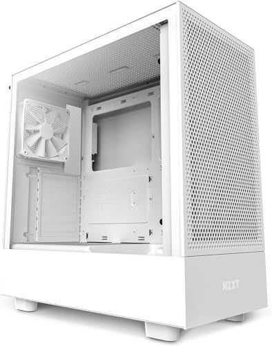 新品 NZXT H5 Flow ミドルタワーケース [ White ] CC-H51FW-01