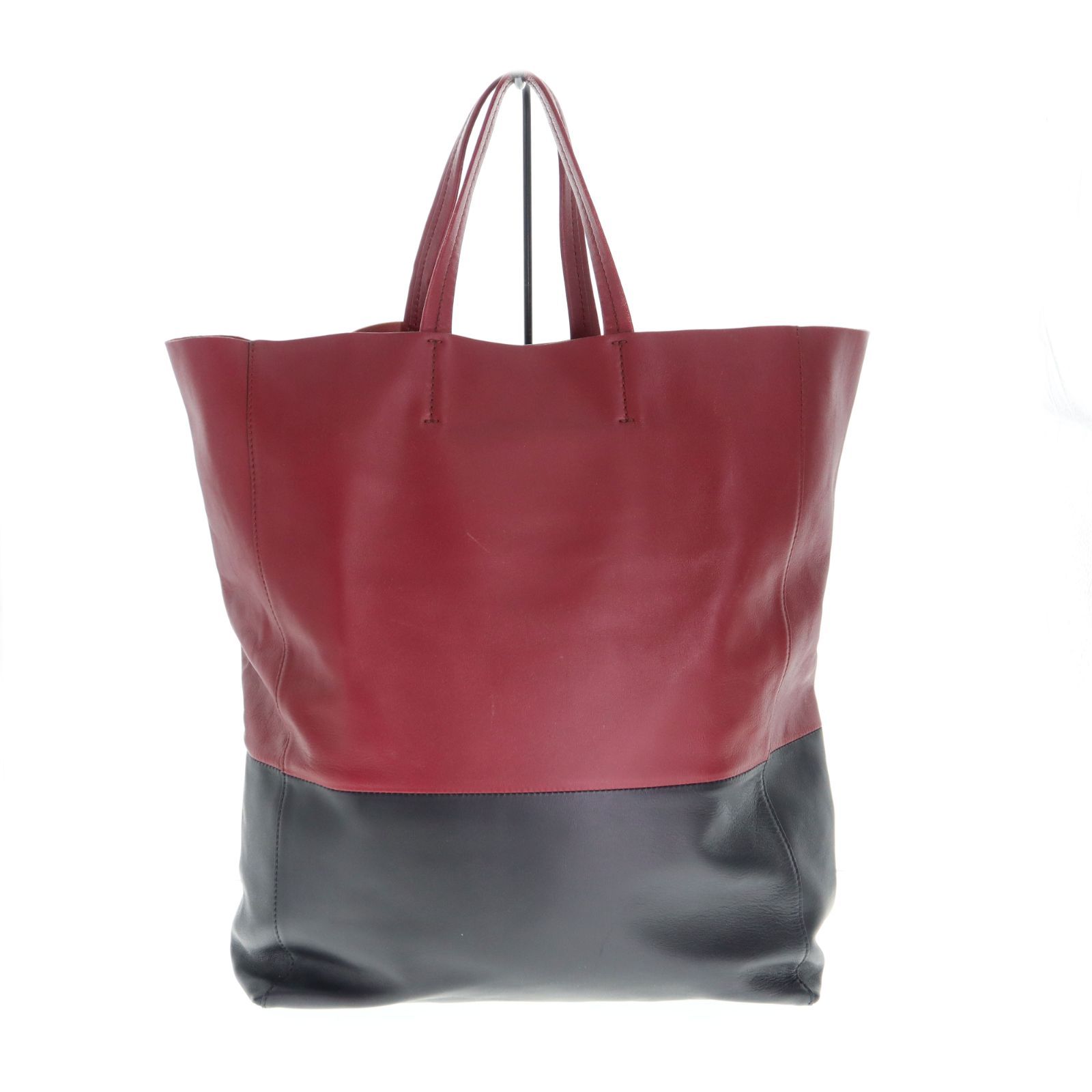 中古】CELINE セリーヌ ホリゾンタルカバ レザー トートバッグ 
