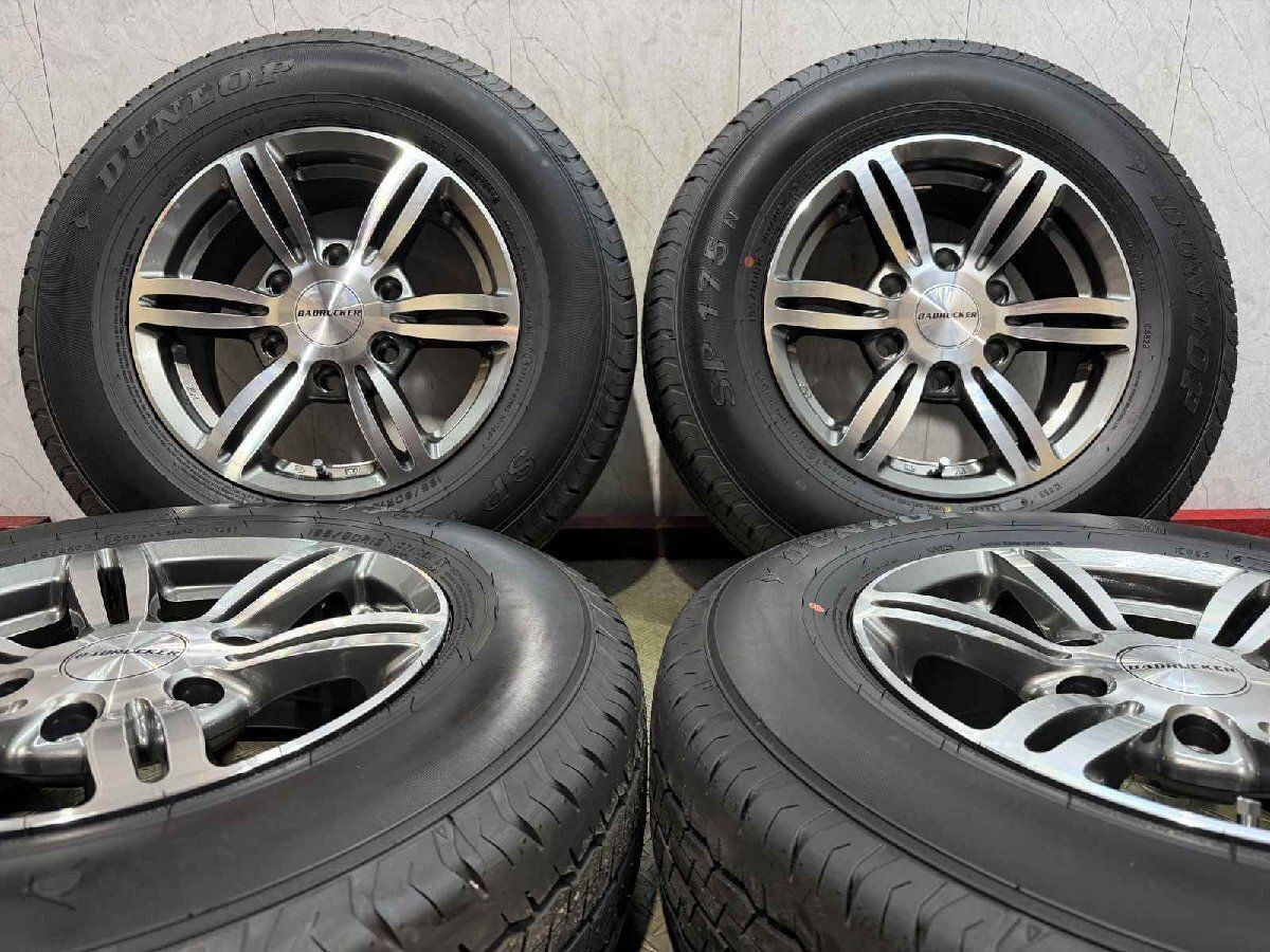 ホイール新品 バランス済【 DL 195/80R15LT】夏タイヤ【415COBRA バッ 