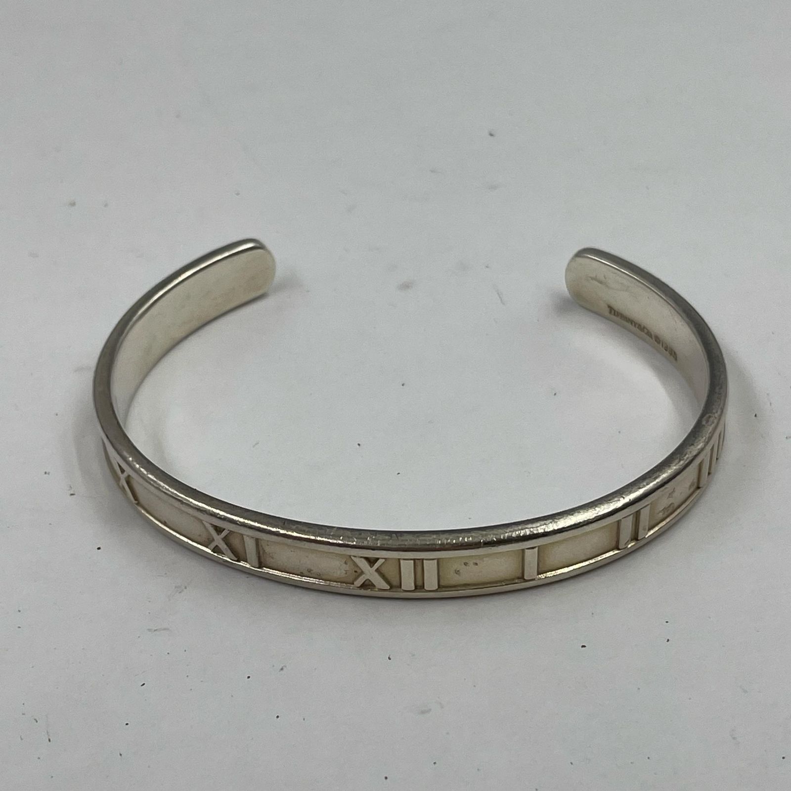 ティファニー 925シルバー ローマ数字 バングル ブレスレット TIFFANY&Co. ティファニー バングル ローマ数字 925ブレスレット