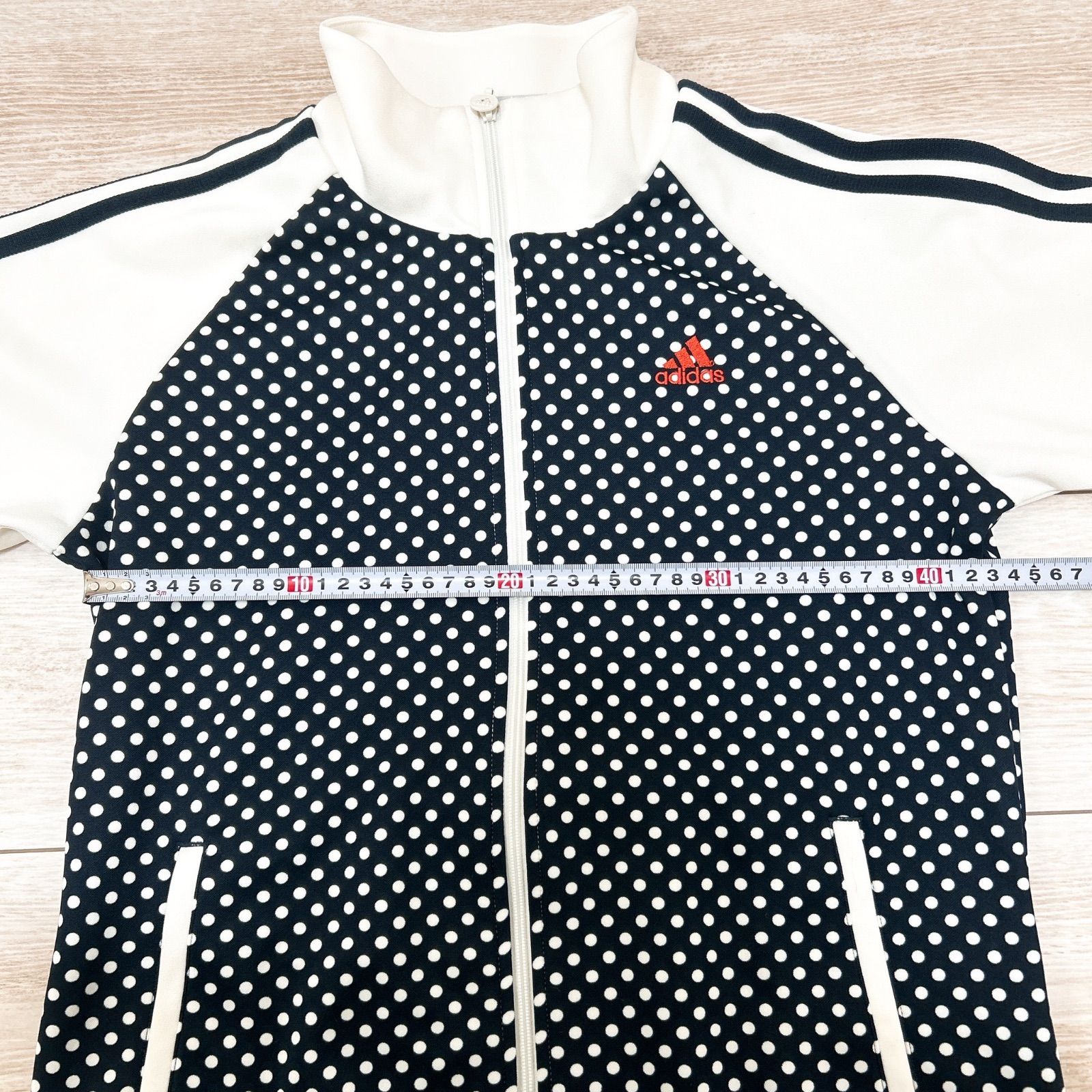 y2k 人気デザイン adidas アディダス ジャージ 長袖 水玉 ポルカドット