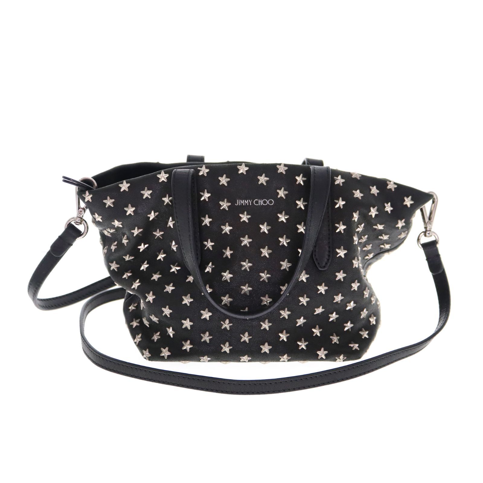 中古】JIMMY CHOO ジミーチュウ ミニサラ ハンドバッグ ショルダー 